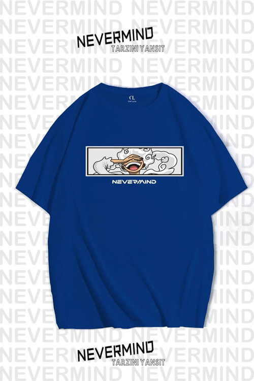 Nevermınd Unisex Kadın Erkek Gear 5 Anime Özel Tasarım Baskılı Oversize Tshirt