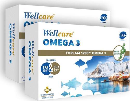 Omega 3 1200mg Balık Yağı 30 Kapsül Avantajlı Fiyatlı 2'li