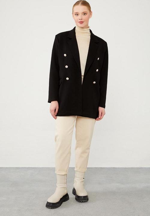 Siyah Spor Blazer Ceket