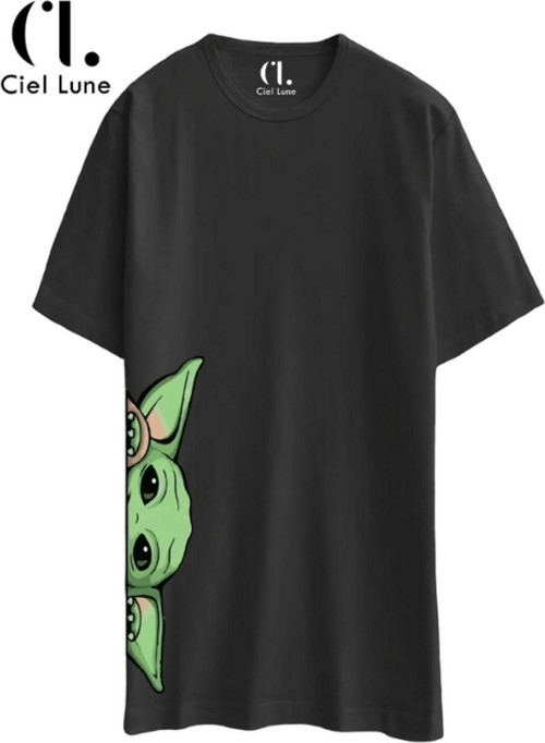 Nevermınd Unisex Baby Yoda - Oversize T-Shirt