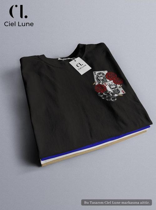 Unisex King And Rose Özel Tasarım - Oversize T-Shirt