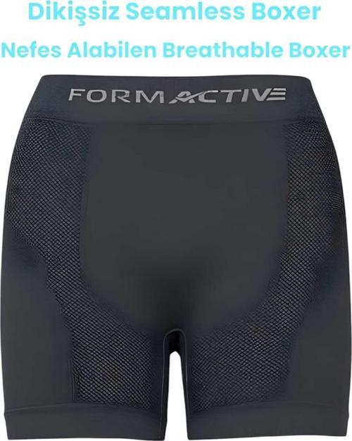 Erkek Dikişsiz/Seamless Nefes Alabilen Boxer Füme L-XL