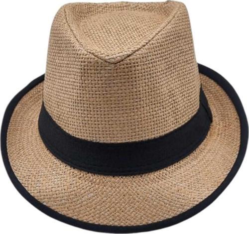 Unisex Çocuk 13 17 Yaş Hasır Fötr Şapka Camel