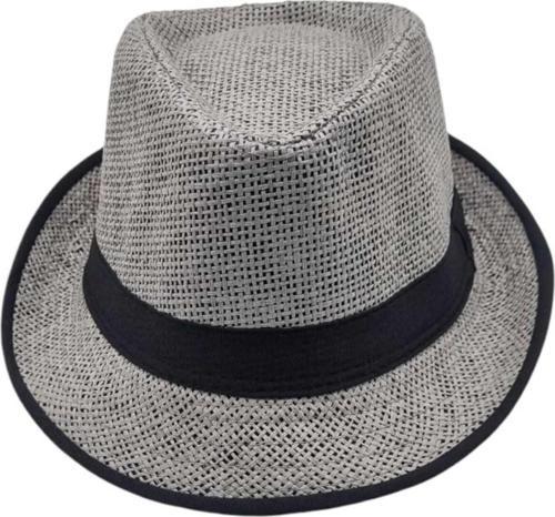 Unisex Çocuk 13 17 Yaş Hasır Fötr Şapka Füme