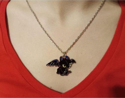 Ejderhanı Nasıl Eğitirsin Gecenin Öfkesi Kolye Siyah 45 cm