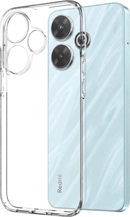 Xiaomi Redmi 13 4G Uyumlu Kartlı Şeffaf Silikon Kılıf 