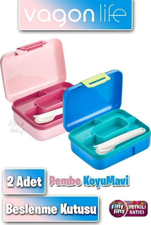2'li Set Beslenme Kutusu (Seçtiğiniz Renkte 2 Adet Gönderilir) Ürün Vagonlife Markadır