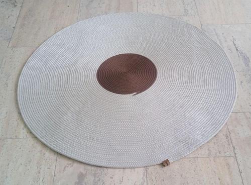 90CM EL ÖRME DOKUMA PASPAS KİLİM YOLLUK HALI KREM&KAHVE