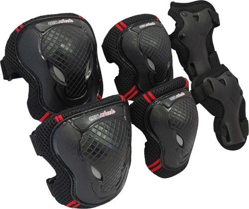 Çocuk Scooter & Paten Koruma Seti – Kaliteli Dizlik ve Dirseklik Seti (S) Kırmızı FR37715