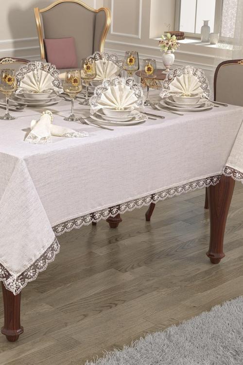 Linen Masa Örtüsü Seti