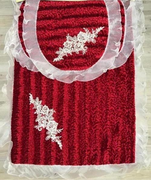 Fransız Dantelli 3.Lü Klozet Takımı