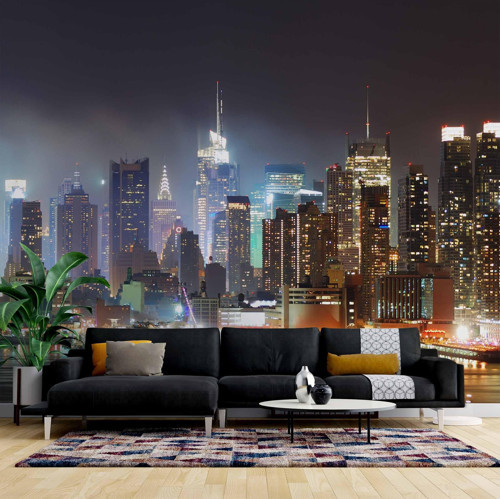 Gece New York Manzarası Duvar Kağıdı