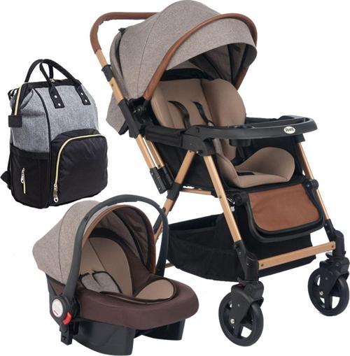Trendy Travel Sistem Bebek Arabası & Puset & Bebek Bakım Çantası - 3Lü Set