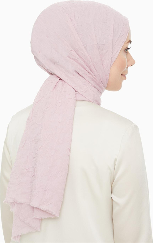 Açık Pembe Bambu Kraş Şal
