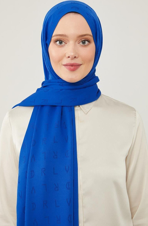 Saks LVD Baskılı Jakarlı Şal