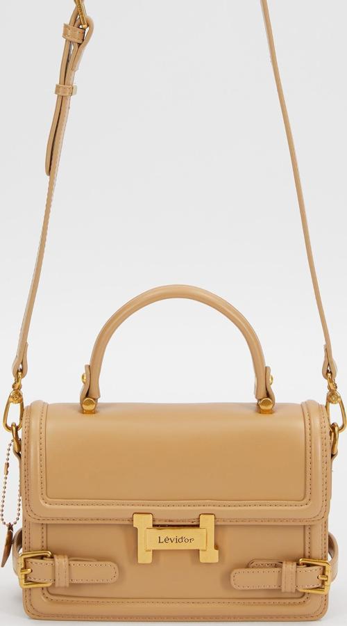 Camel Kemer Detaylı El Çantası