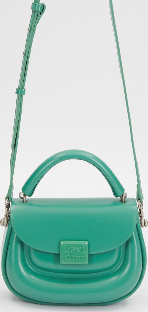 Yeşil Kalp Akseuarlı El Çantası