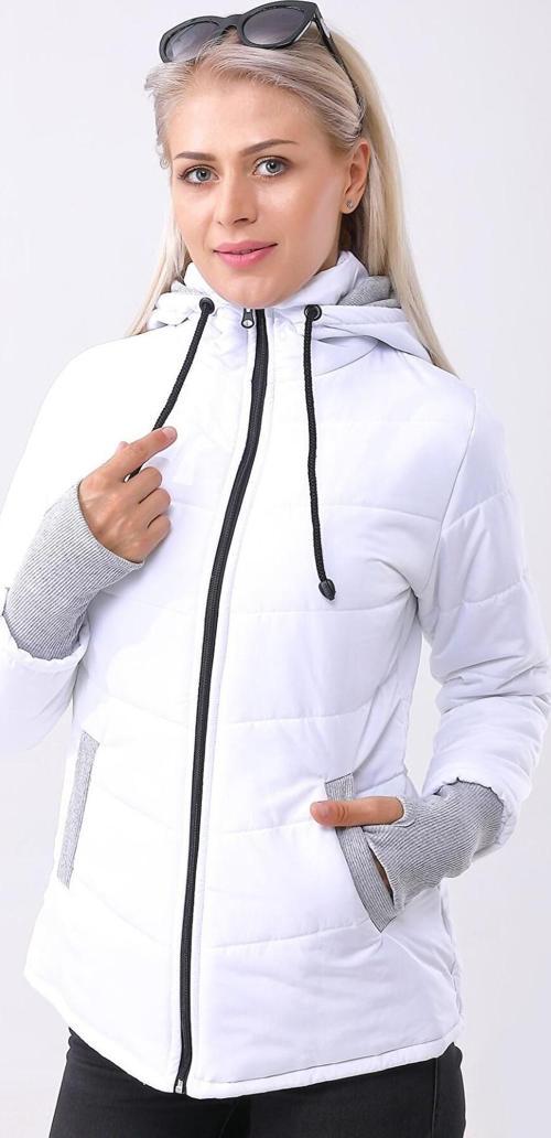 Kısa Günlük Kışlık Kapüşonlu Şişme Kadın Mont