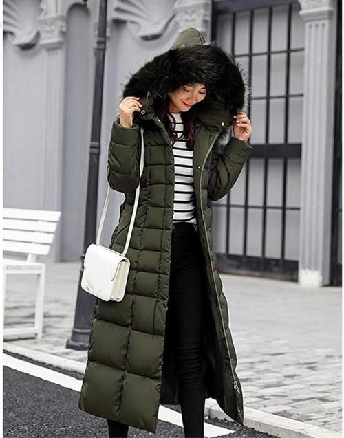 Günlük Kışlık Tam Boy Şişme Kadın Mont