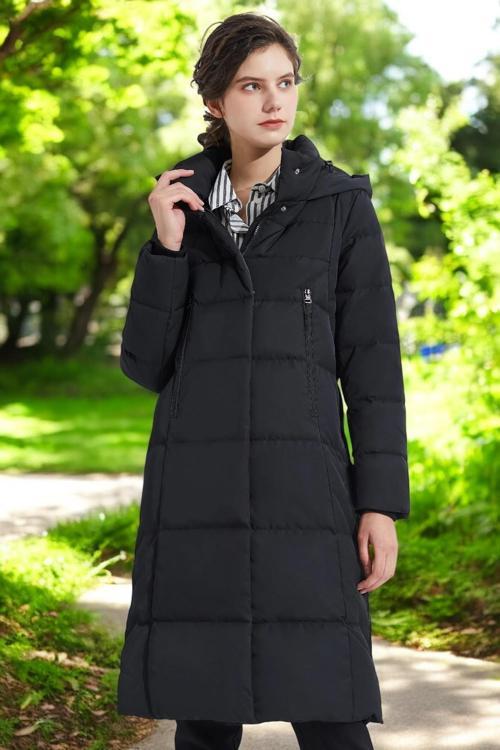 Kışlık Fermuar Detaylı Su Geçirmez Şişme Kadın Mont