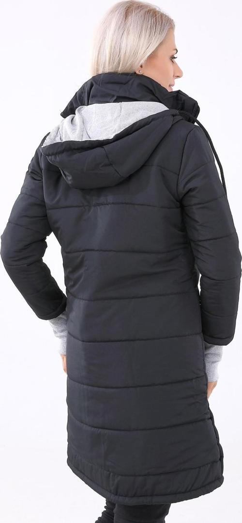 Kışlık Kapüşonlu Uzun Kadın Şişme Mont