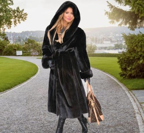 Kışlık Kürk Kadın Ceket Tam Boy