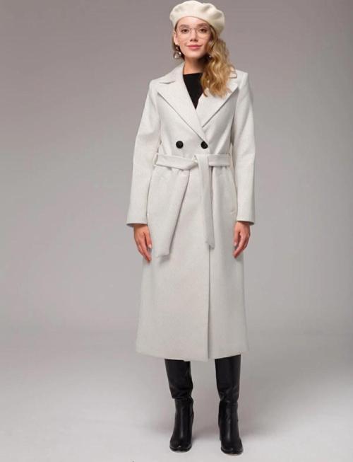 Tam Boy Kaşe Kaşmir Ekru Kaban