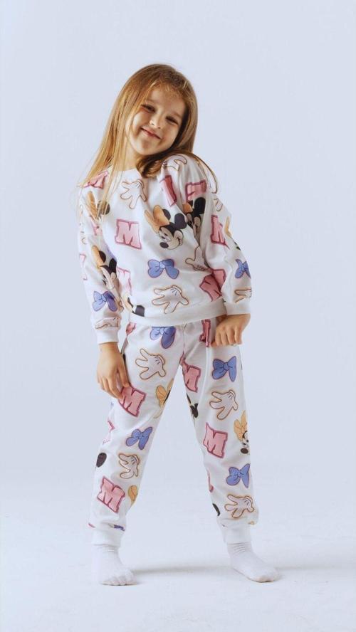Disney Kahramanları Baskılı Çocuk Alt Üst Sweatshirt Eşofman İkili Takım