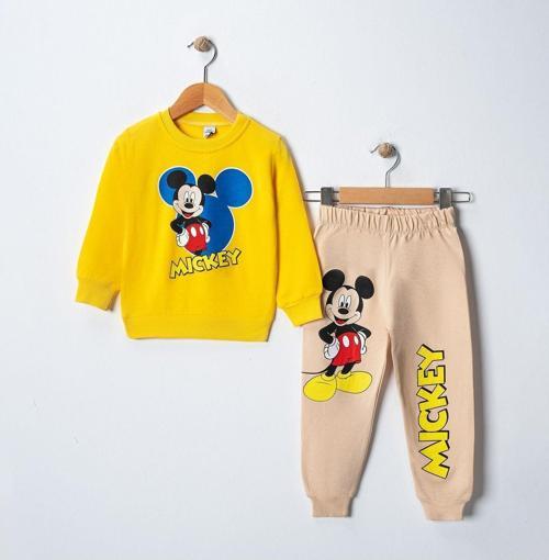 Pamuklu Baskılı Sweatshirt Eşofman Takımı
