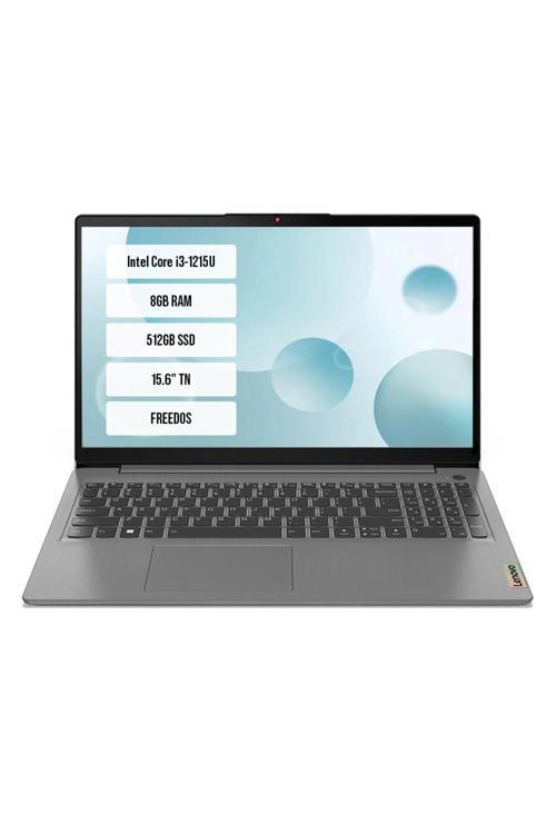 IdeaPad 3 15IAU7 82RK018GTX-04 Intel Core i3-1215U 8GB 512GB SSD 15.6" TN FreeDos Taşınabilir Bilgisayar