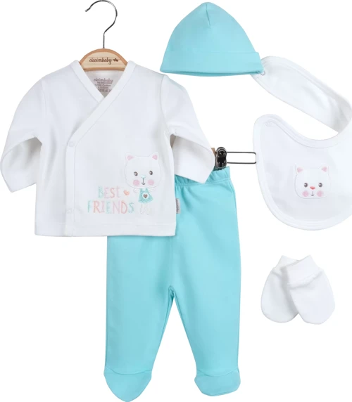 Best Friedens 5'li Zıbın Set Mint Yeşili