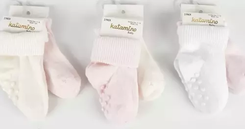 Cenet 2'li Abs'li Kız Bebek Soket Çorap  Asorti
