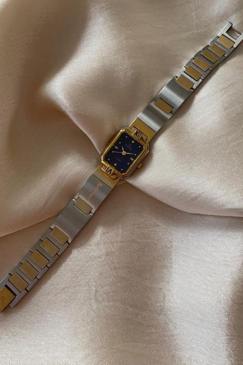Köşeli Paslanmaz Çelik Özel Tasarım Kordon Küçük Orijinal Vintage Kadın Kol Saati