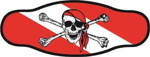 BESTDIVERS Maske Arkalığı JOLLY ROGER Neopren