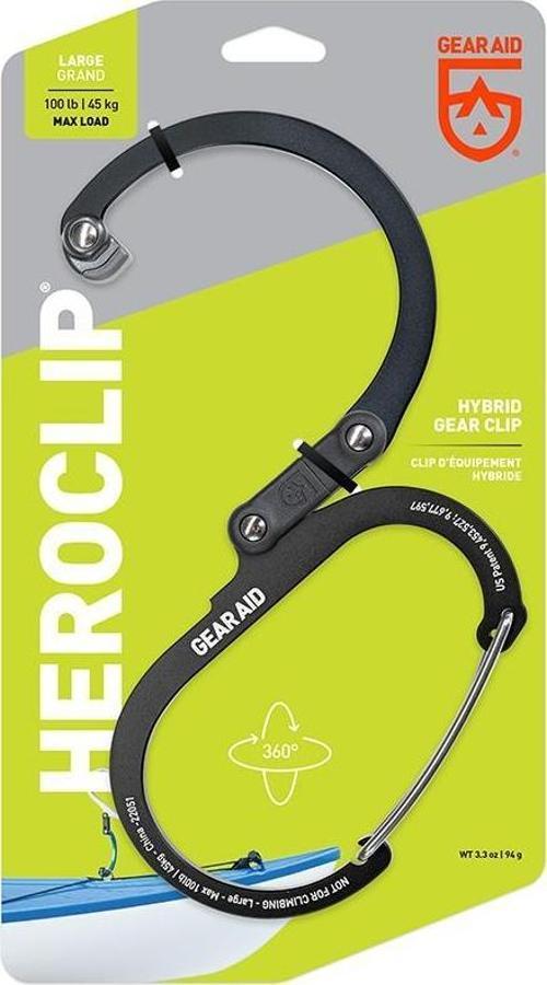 GEARAID Tutucu HEROCLIP, Large Döner Kancalı Karabina Klips