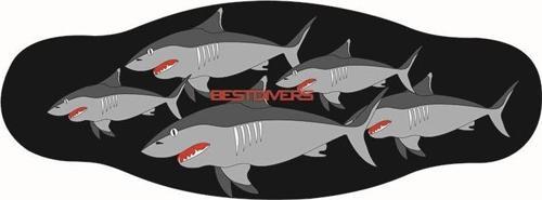 BESTDIVERS Maske Arkalığı SHARK Neopren