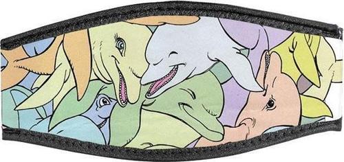 BESTDIVERS Maske Arkalığı 10 DOLPHIN Neopren, Velkrolu