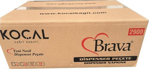 Masaüstü Tek Çek Çek Kağıt Dispenser Peçete - 2 Kat - 250 Adetlik 24 Paket / Koli