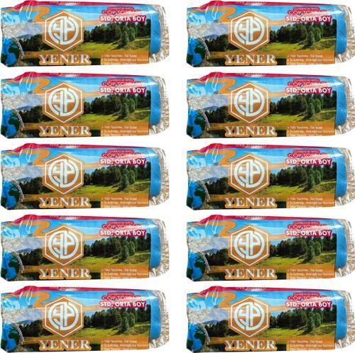 Mavi Orta Boy Çöp Torbası Poşeti - 2 Kat - 55x60 Cm. - 20 Adetlik 10 Rulo