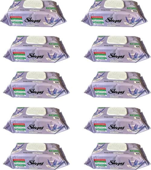 Extra Doğal Lavanta Özlü Islak Yüzey Temizlik Havlusu - 100'lü 10 Paket