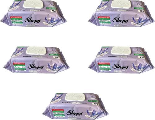 Extra Doğal Lavanta Özlü Islak Yüzey Temizlik Havlusu - 100'lü 5 Paket