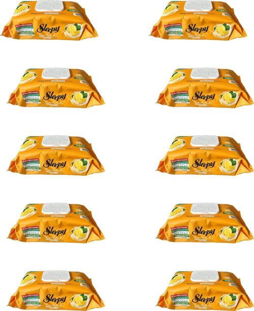 Extra Doğal Limon Yağı Özlü Islak Yüzey Temizlik Havlusu - 100'lü 10 Paket
