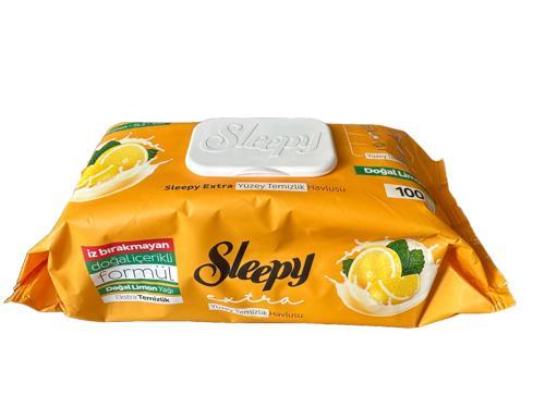 Extra Doğal Limon Yağı Özlü Islak Yüzey Temizlik Havlusu - 100'lü Paket
