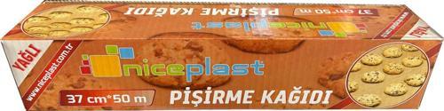 Kesimsiz Yağlı Fırın Pişirme Kağıdı - 37 Cm. x 50 Metre - 1 Paket