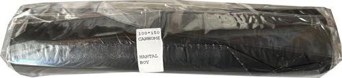 240 Litre Siyah Hantal Konteyner Çöp Torbası - 100 x 150 Cm. - 600 Gr. - 10 Adetlik 1 Rulo
