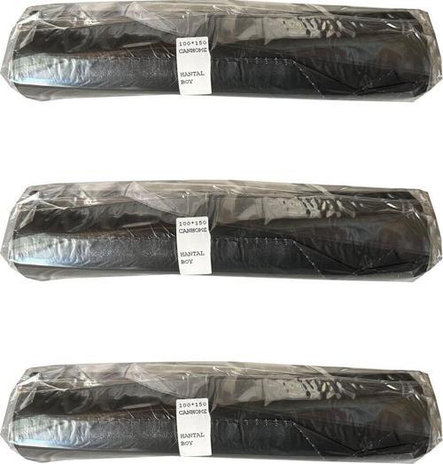 240 Litre Siyah Hantal Konteyner Çöp Torbası - 100 x 150 Cm. - 600 Gr. - 10 Adetlik 3 Rulo
