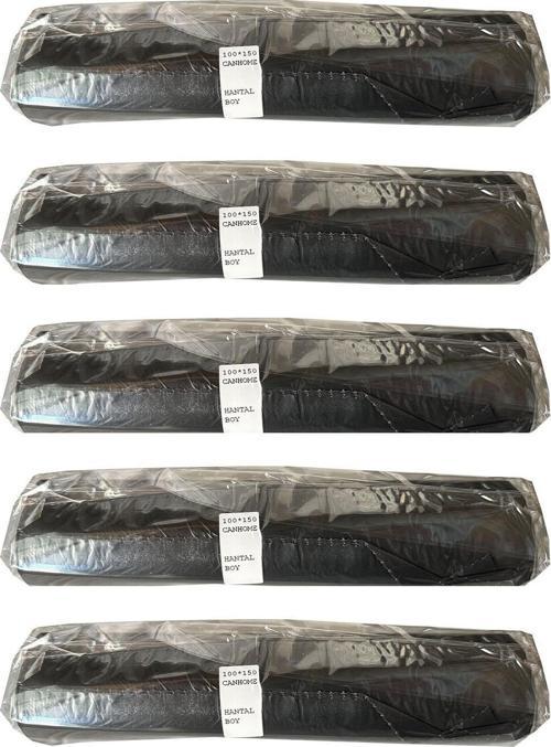 240 Litre Siyah Hantal Konteyner Çöp Torbası - 100 x 150 Cm. - 600 Gr. - 10 Adetlik 5 Rulo