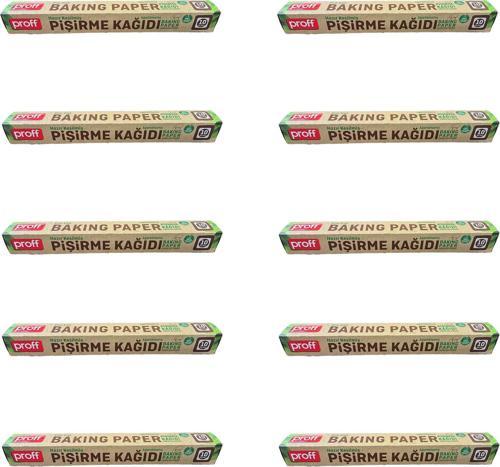 Ağartılmış Doğal Kesimli Yağlı Fırın Pişirme Kızartma Kağıdı - 42x37 Cm. - 10 Adetlik 10 Kutu