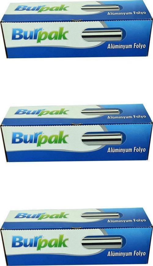 Alüminyum Folyo - 45 Cm. x 50 Metre - 10 Mikron - 3 Paket