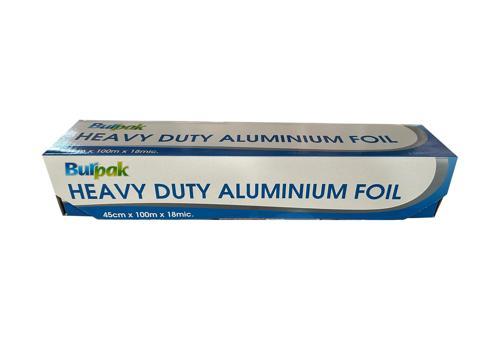 Heavy Duty Ağır Hizmet Tipi Alüminyum Folyo - 45 Cm. x 100 Metre - 18 Mikron - 1 Paket